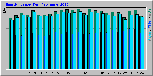 Hourly usage for February 2026